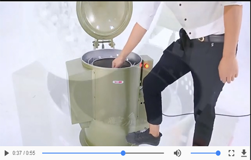 【視頻】工業(yè)脫油機(jī)，五金甩干機(jī)介紹