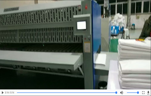 【視頻】床單折疊機(jī)使用中-折疊機(jī)廠(chǎng)家